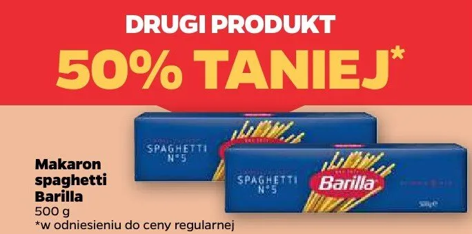 Makaron spaghetti Carrefour original promocja w Netto