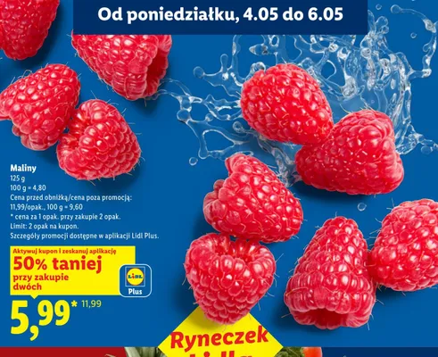 Maliny promocja w Lidl