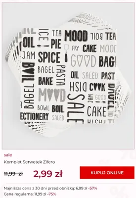 Serwetki papierowe Komplet Zifero home&you promocja w home&you