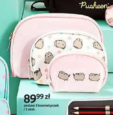 Zestaw 3 kosmetyczek Pusheen promocja w Empik