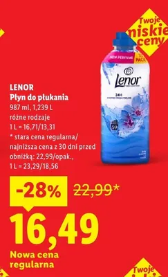 Płyn do płukania Lenor promocja w Lidl