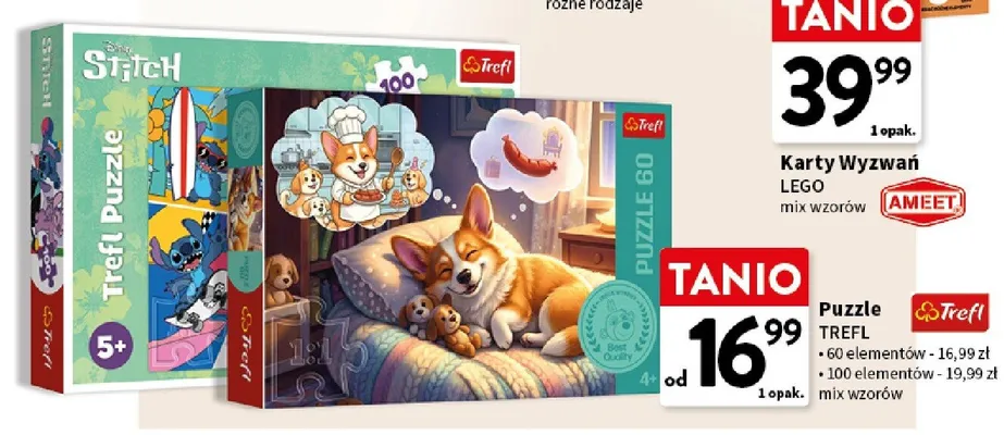 Puzzle Trefl Pieski 60 elementów promocja w Intermarche