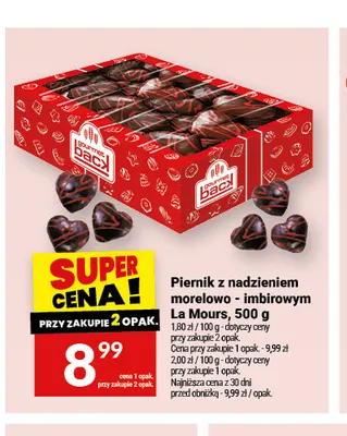 Piernik z nadzieniem morelowo-imbirowym La Mours promocja w Twój Market