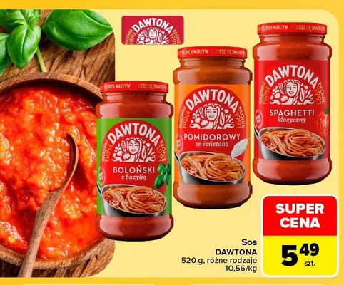 Sos spaghetti klasyczny Dawtona promocja w Carrefour Market