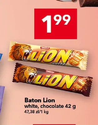 Baton Lion white promocja w LEWIATAN