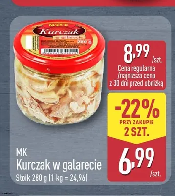 Kurczak w galarecie MK promocja w Aldi