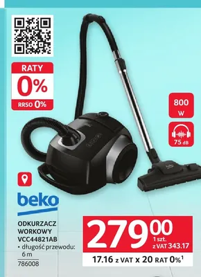 Odkurzacz workowy Beko VCC44821AB promocja w Selgros