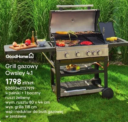 Grill gazowy Owsley 4.1 promocja w Castorama