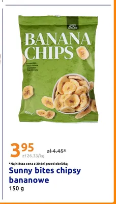 Chipsy bananowe Sunny Bites promocja w Action