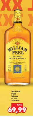 Whisky William Peel 40% alk. promocja w Kaufland