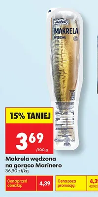 Makrela wędzona na gorąco Marinero promocja w Biedronka
