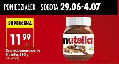 Krem do smarowania Nutella promocja w Biedronka