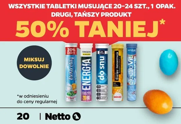 Tabletki musujące promocja w Netto