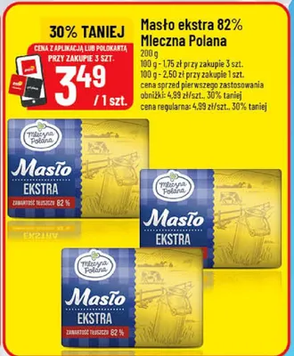 Masło ekstra 82% promocja w POLOmarket