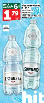 Woda Cisowianka promocja w TOPAZ