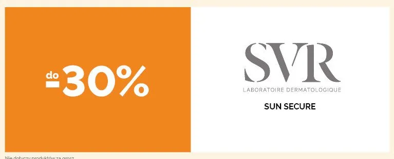 Kosmetyki do opalania SVR Sun Secure promocja w Ziko Dermo