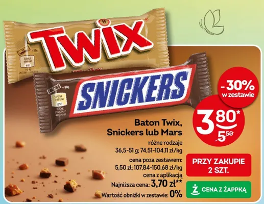 Baton Twix promocja w Żabka