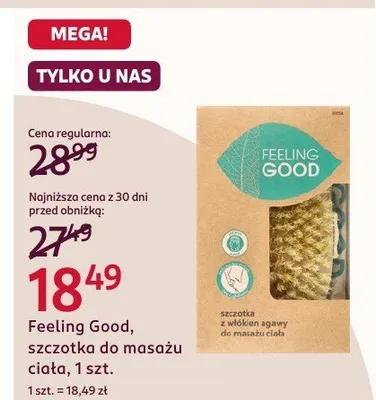 Szczotka do masażu ciała promocja w Rossmann