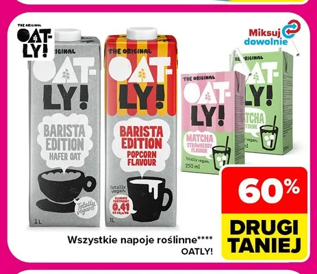 Napój owsiany Barista Edition Popcorn Flavour Oatly promocja w Carrefour Market