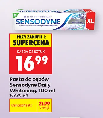 Pasta do zębów Sensodyne Daily Whitening promocja w Biedronka