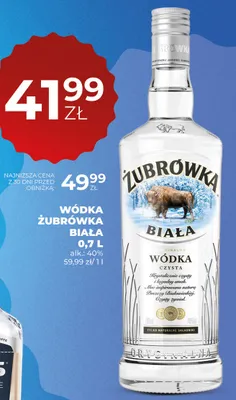 Wódka Żubrówka Biała promocja w Duży Ben