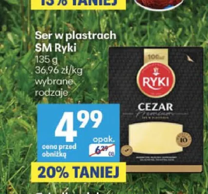 Ser w plastrach SM Ryki promocja w Delikatesy Centrum