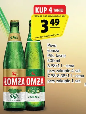 Piwo Łomża promocja w Prim Market