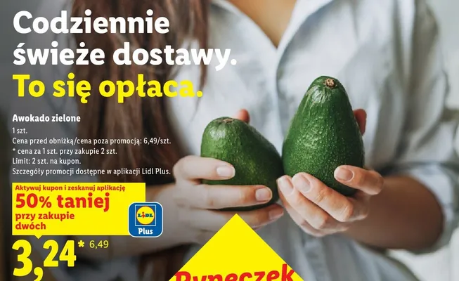 Awokado zielone promocja w Lidl
