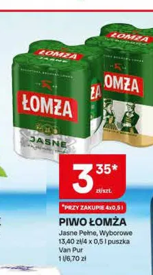 Piwo Łomża promocja w Chorten