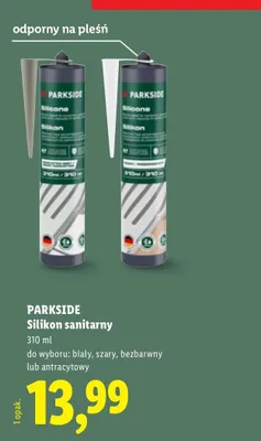 Silikon sanitarny Parkside szary promocja w Lidl