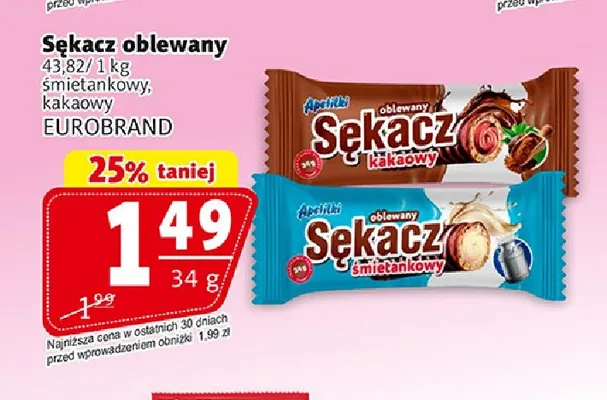 Sękacz oblewany kakaowy Apetitki promocja w Prim Market