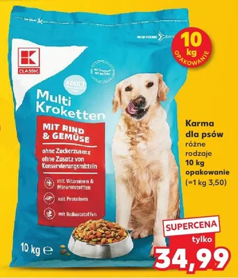 Karma dla psów różne rodzaje Multi Kroketten promocja w Kaufland