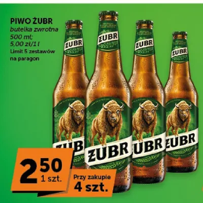 Piwo Żubr promocja w Groszek