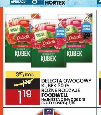 Owocowy kubek Delecta Foodwell promocja w Wafelek