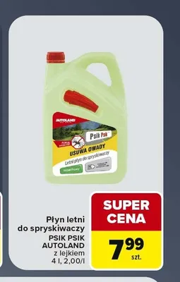 Płyn letni do spryskiwaczy Autoland Psik Psik promocja w Carrefour