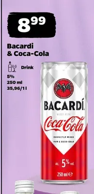 Drink Bacardi & Coca-Cola promocja w Netto
