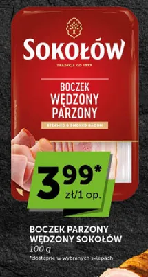 Boczek parzony wędzony Sokołów promocja w Euro Sklep