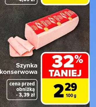 Szynka konserwowa Pekpol promocja w Carrefour Market
