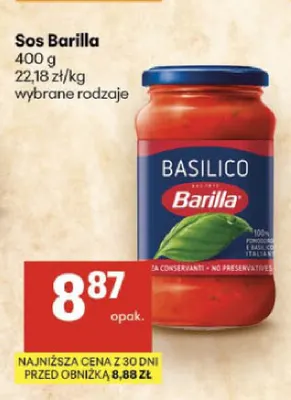 Sos Barilla promocja w Delikatesy Centrum