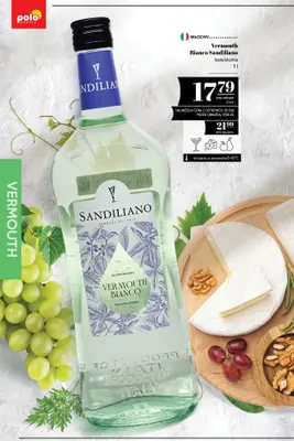 Wino białe Vermouth Bianco Sandiliano słodkie promocja w POLOmarket