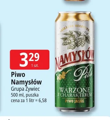 Piwo Namysłów Pils promocja w Leclerc