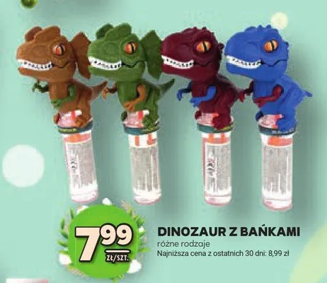 Dinozaur z bańkami promocja w Stokrotka