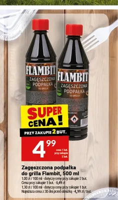 Zagęszczona podpałka do grilla Flambit promocja w Twój Market