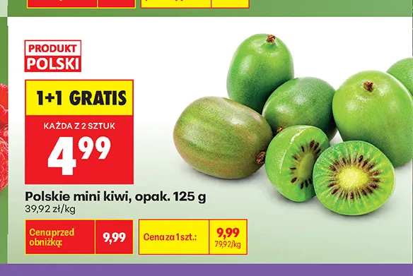 Mini kiwi polskie promocja w Biedronka