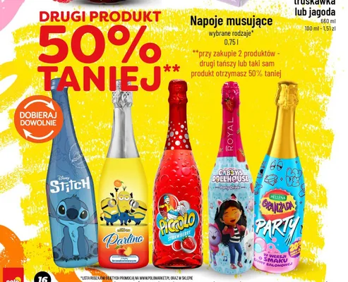 Napój musujący Partino brzoskwiniowy promocja w POLOmarket