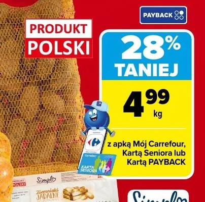 Polskie ziemniaki promocja w Carrefour
