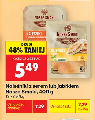 Naleśniki z serem Nasze Smaki promocja w Biedronka
