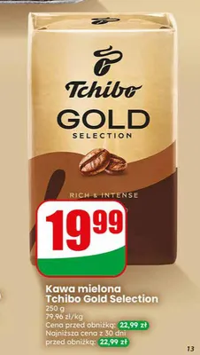 Kawa mielona Tchibo Gold Selection promocja w Dino