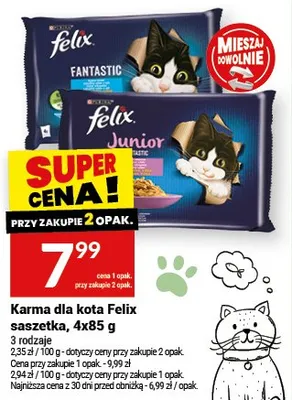 Karma dla kota saszetka promocja w Twój Market