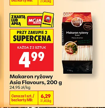 Makaron ryżowy Asia Flavours promocja w Biedronka